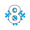 8 kleuren gebreid